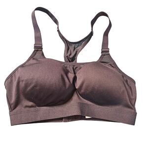 All in motion black padded racer back sports bra size small molded cups wireless